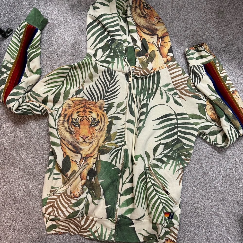 Aviator Nation sweatsuit pants & hoodie zip up